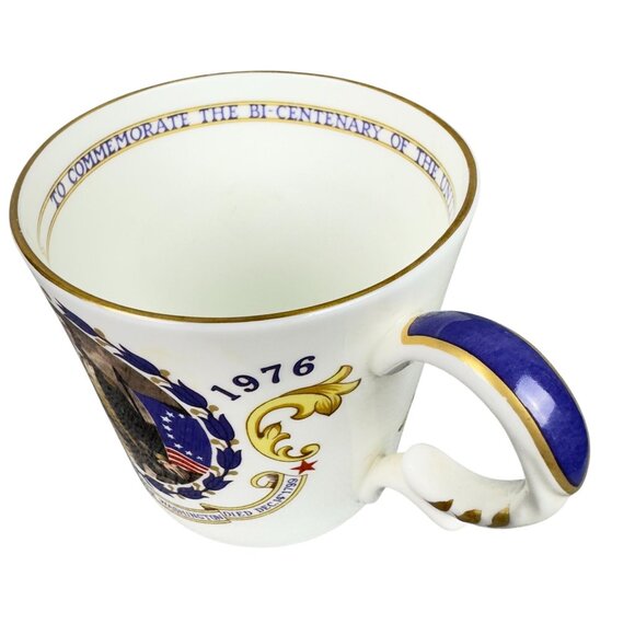Aynsley Fine Bone China Bicentennial George Washington Commemorative Mug 1976 - Picture 3 of 10